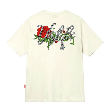 Camiseta Vishfi TSH 03 Rose Wire Off White