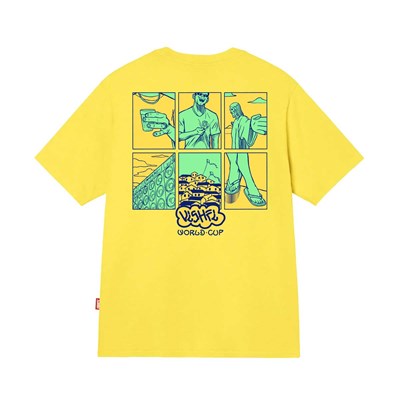 Camiseta Vishfi World Cup 2022 Retratos Amarela 
