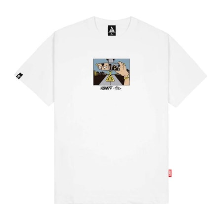 Camiseta Vishfi X Shu Pião Noturno Bon Vivant Off White