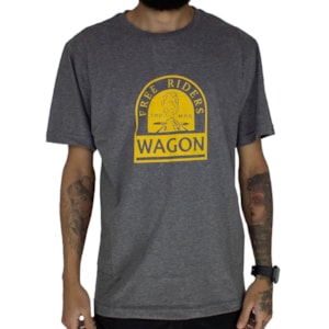 Camiseta Wagon Free Riders Cinza