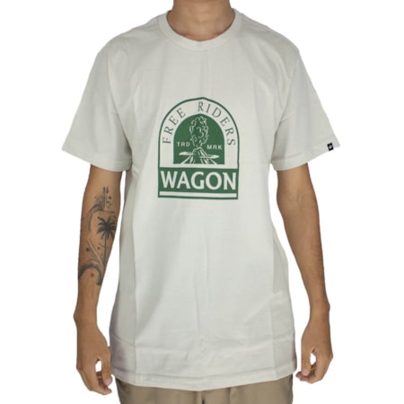 Camiseta Wagon Free Riders Verde Claro