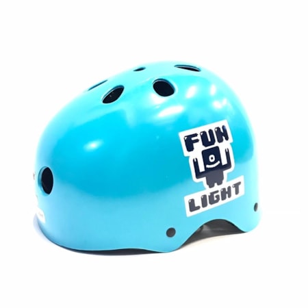 Capacete Profissional Xt Fun Light Azul Bebe Tamanho G