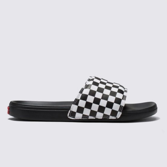 Chinelo Vans Slide On Costa Radial Checkerboard White Black VN0A5HF527IS