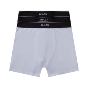 Cueca Class Boxer 3 Pack White