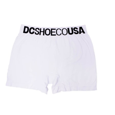 Cueca Dc Shoes Boxer Cós Largo Seamless Branco Preto