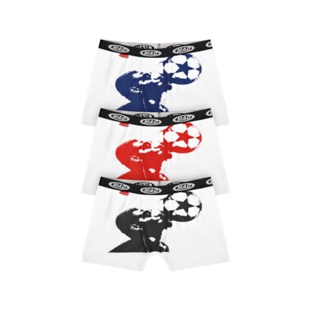 Cueca Mad Enlatados Champion League 3 Unidades