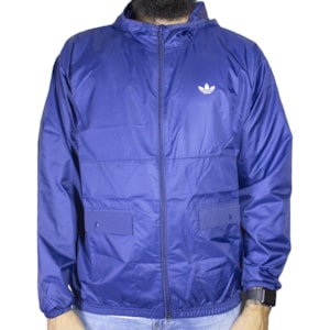 Jaqueta Adidas Lghtw Wind Breaker Azul Fm1014