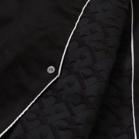 Jaqueta Barra Crew Pattern B Jacquard Preta