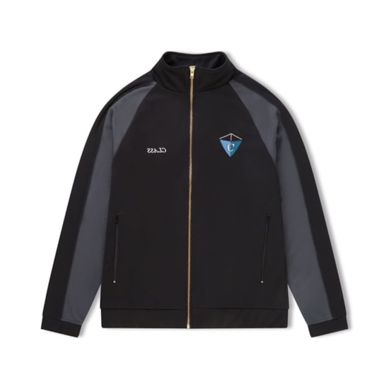 Jaqueta Class Track Jacket Pipa C Black Grey 