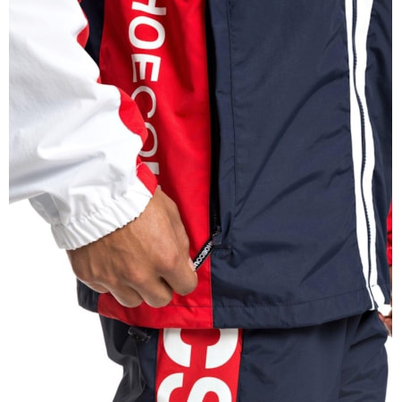Jaqueta Corta Vento Dc Rai Track Top Imp Navy