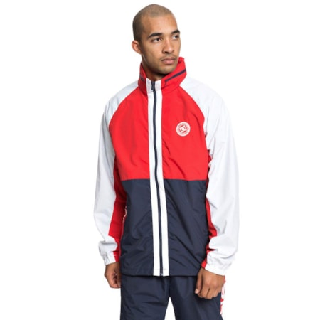 Jaqueta Corta Vento Dc Rai Track Top Imp Navy