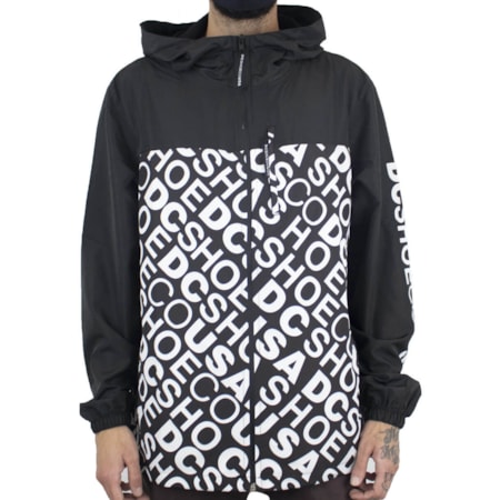 Jaqueta Dc Shoes Corta Vento Dagup Print 4 Preto