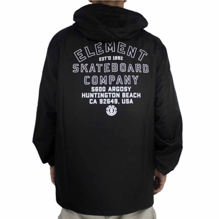 Jaqueta Element Corta Vento Skate Company Preto