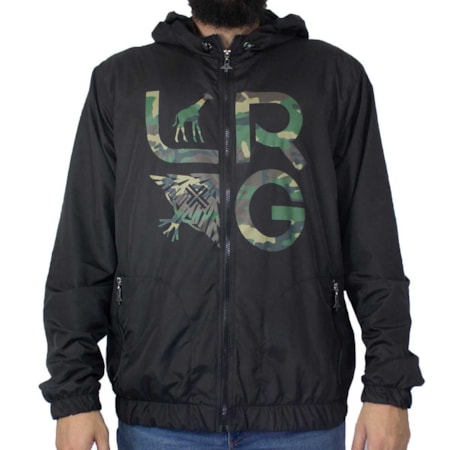 Jaqueta Lrg Camou Stacked Preto