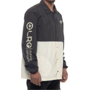 Jaqueta Lrg Corta Vento Classic Lifted Coaches Preto Off White