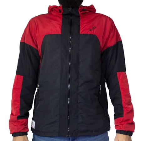 Jaqueta Lrg Energy Windbreaker Preto Vermelho