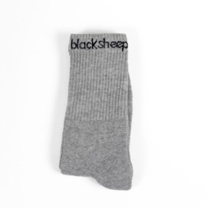 Meia Black Sheep Cano Alto Cinza Meia Black Sheep Cano Alto Cinza