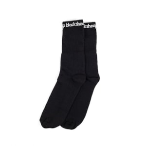 Meia Black Sheep Cano Longo Preto