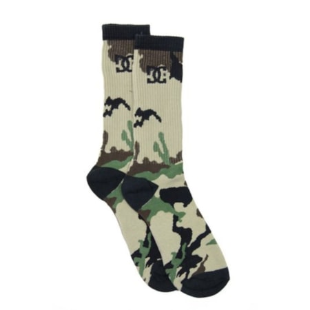 Meia Dc Shoes Camo Longa 