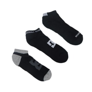 Meia Dc Shoes Kit 3 Soquete Preto