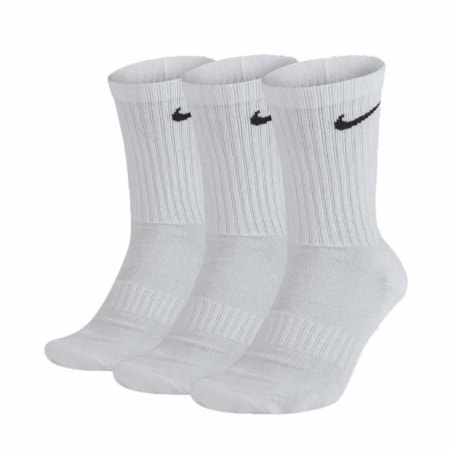 Meia Nike Everyday Plus Branco 3 pares SX7664100