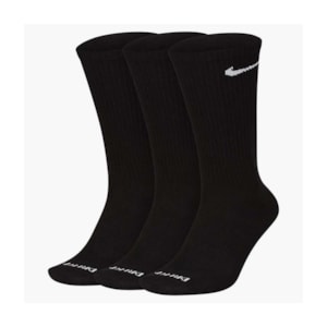 Meia Nike Everyday Plus Preto 3 pares SX6891010