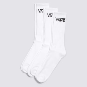 Meia Vans Classic Crew Pack 3 Unidades White VN000XRZWHTCASA Meia Vans Classic Crew Pack 3 Unidades White VN000XRZWHTCASA