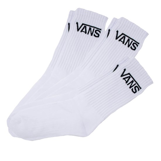 Meia Vans Classic Crew Pack 3 White VN0A4A5TWHT