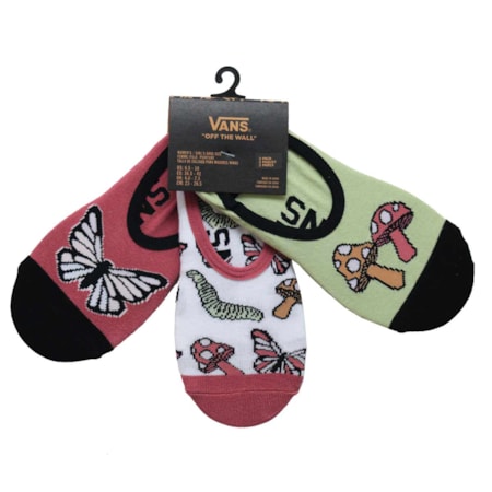 Meia Vans Earthly Critters Canoodles Kit 3 Pares Multi VN0A5L6O448