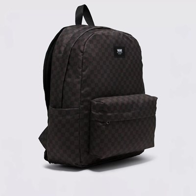 Mochila Vans Old Skool Check Backpack Black Charcoal VN000H4XBA5