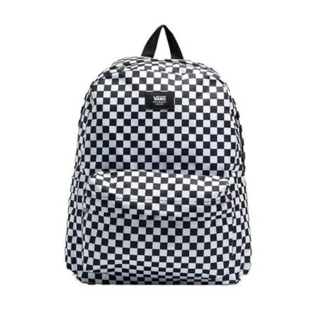 Mochila Vans Old Skool H20 Check Backpack Black White VN0A5KI1Y28