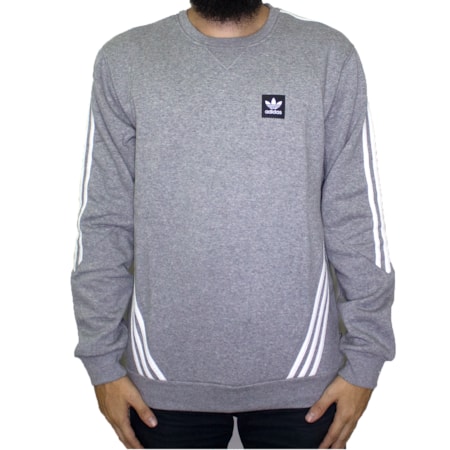 Moletom Adidas Careca Insley  Crew Cinza