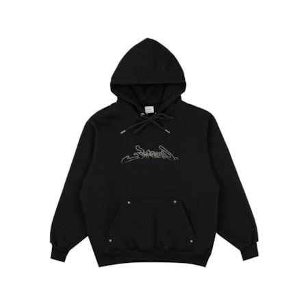 Moletom Barra Crew 2025 Assinatura Remix Preto
