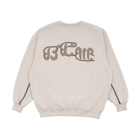 Moletom Barra Crew Bcw Colônia Bege