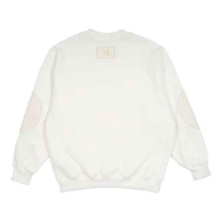 Moletom Barra Crew Textura Off White