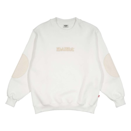 Moletom Barra Crew Textura Off White