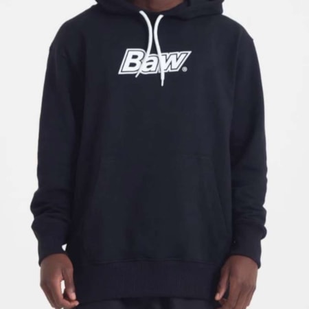 Moletom Baw Clothing Logo Energy Preto