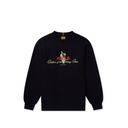 Moletom Class Crewneck Children Of The Working Class Black