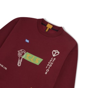 Moletom Class Crewneck Container Burgundy 