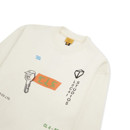 Moletom Class Crewneck Container Off White 