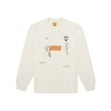 Moletom Class Crewneck Container Off White 