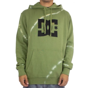 Moletom Dc Shoes Canguru Raiser Verde Tie Dye 