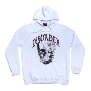 Moletom Disorder Floral Skull White