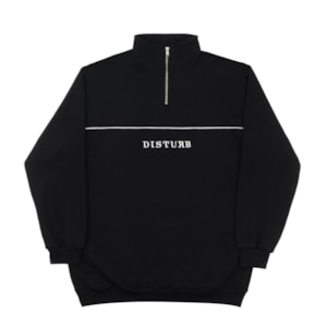 Moletom Disturb Classic Quarter Zip Sweatshirt Black