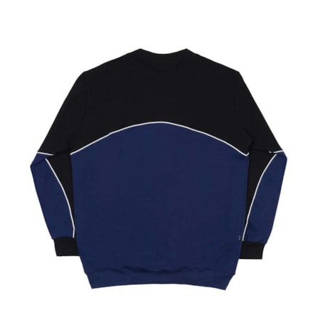 Moletom Disturb Crewneck Outline Arch Black Blue