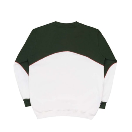 Moletom Disturb Crewneck Outline Arch Green Off White