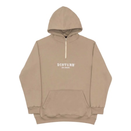 Moletom Disturb On The Nose Zip Beige