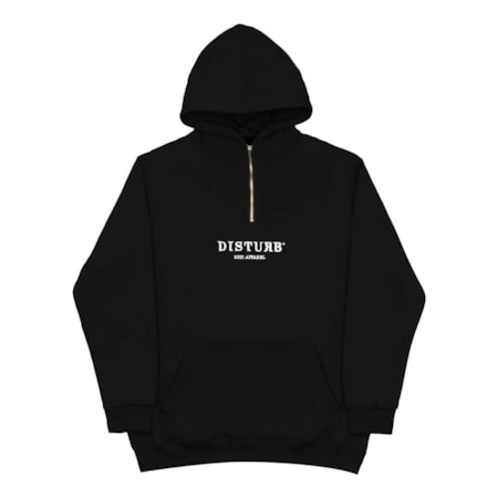 Moletom Disturb On The Nose Zip Black