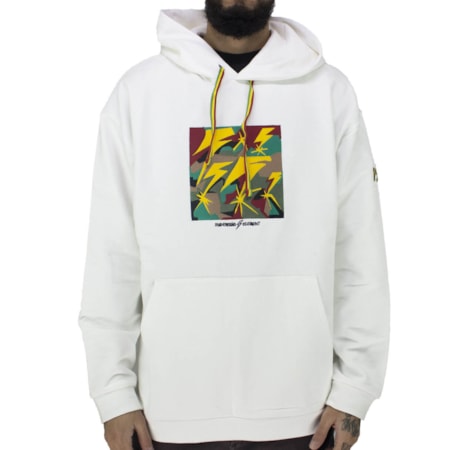 Moletom Element Brainstorm Hood Optic White