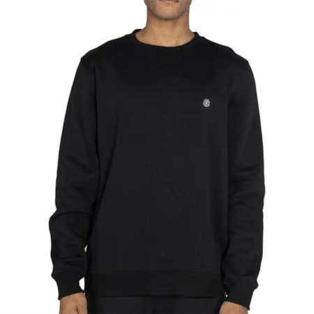 Moletom Element Care Emb Logo Chest Crew Preto 